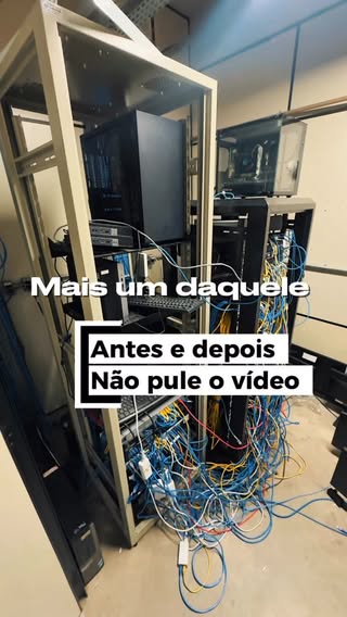 SSD Tecnologia Goiânia — reestruturação de rack e cabeamento estruturado
